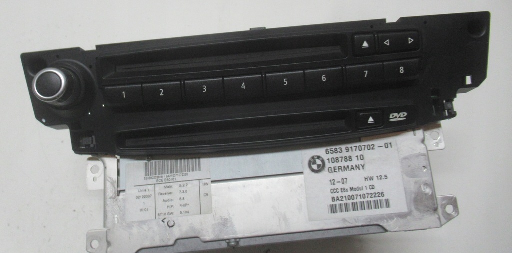 BMW E61 3.0 D 07R MODUL CITITOR CD RADIO NAVIGATION 9170702 Product image