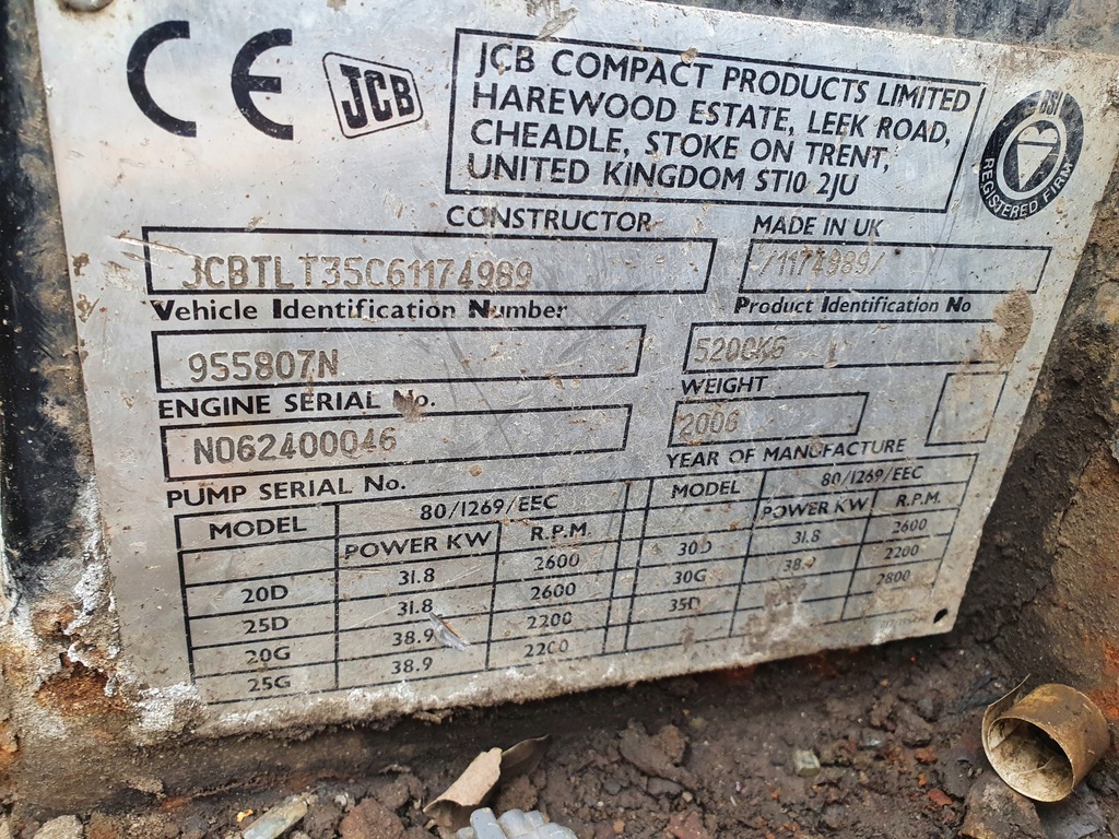 JCB TLT TELETRUK 30D 35D ÎNCĂRCĂTOR CABĂ TELESCOP Product image
