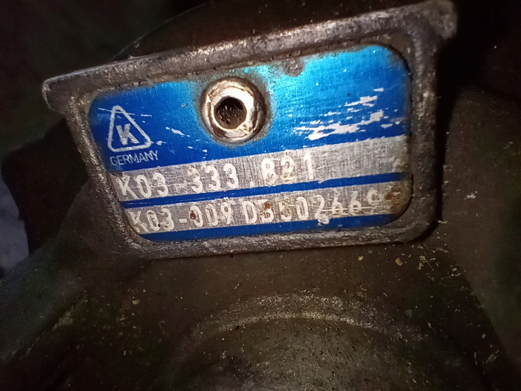 Turbocompresor Peugeot OE K03333821 Product image