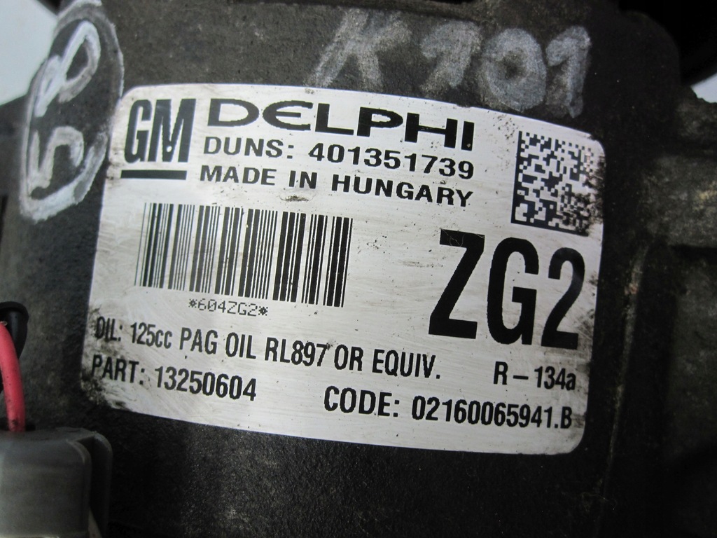 Opel Astra J 1.6 VVT 113km 10r Compresor de aer condiționat 401351739 13250604 Product image
