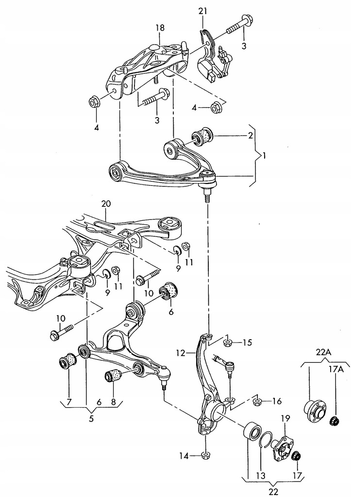 MONTARE AMORTIZOR LEAP 7L0412391E AUDI Q7 4L Product image