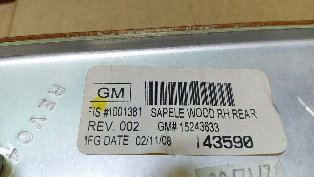 CADILLAC CTS II SET FÂZI DECOR UȘI LEMN 4 BUC. 08-14 USA Product image