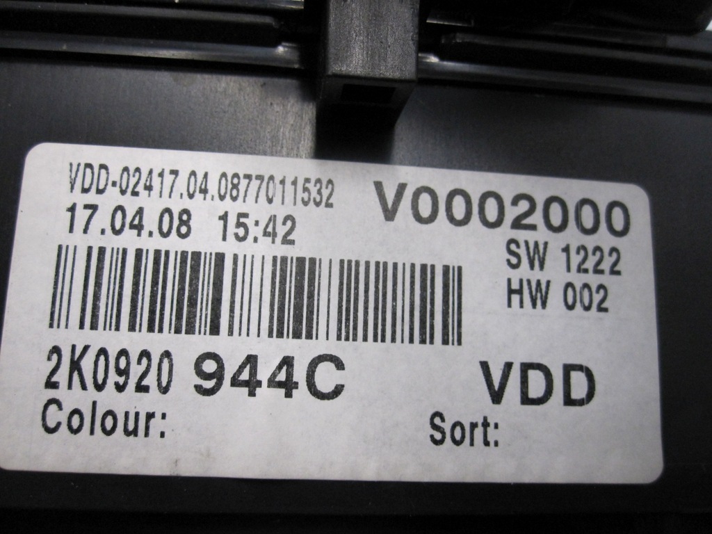Volkswagen Caddy III 08R Clock Meter 2K0920944C A2C53025660 Engleză Product image