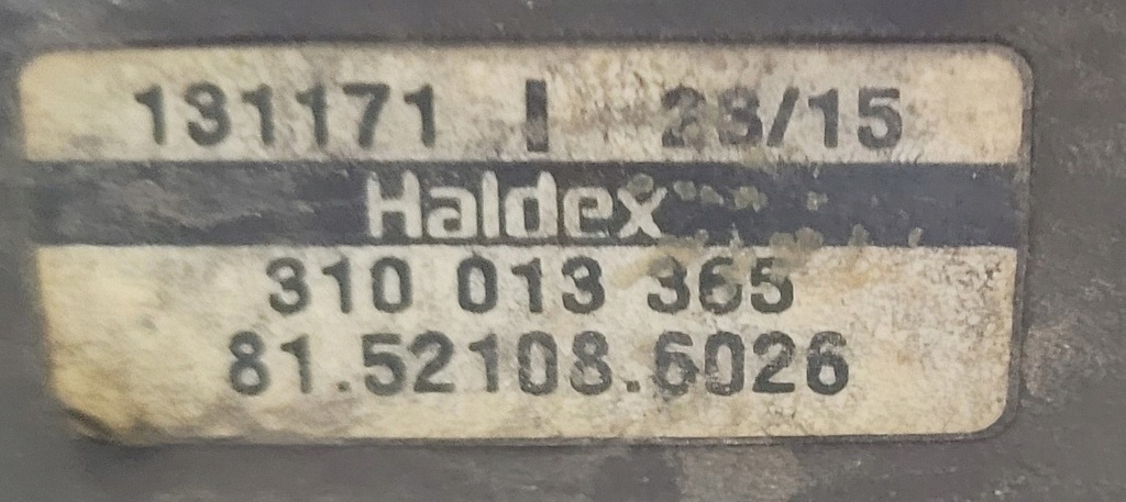 USCATOR VALVA DE AER MAN ECAM HALDEX 81.52108-6026 Product image