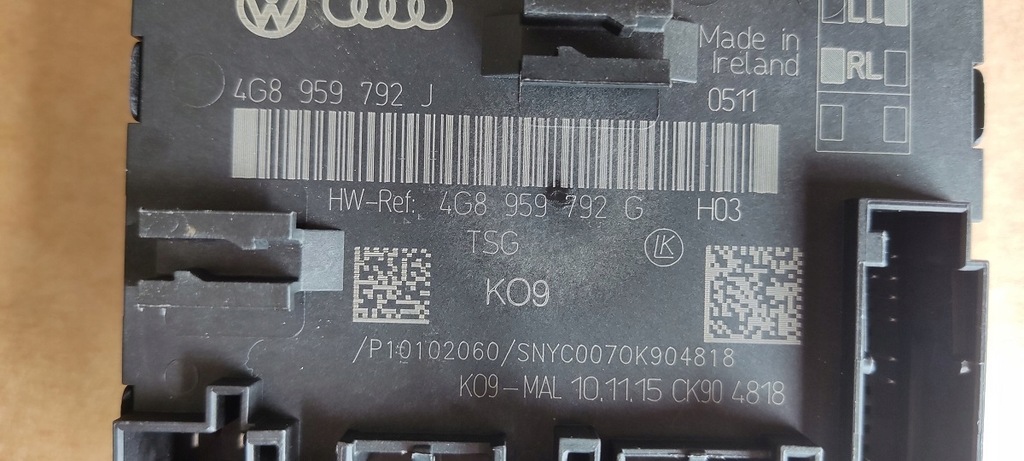 Controler usi fata dreapta AUDI A6 C7 4G8959792J Product image