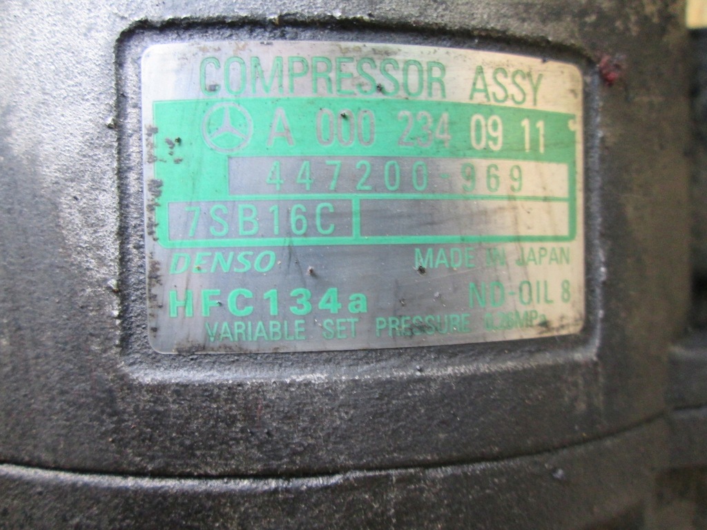 COMPRESOR AER CONDITIONAT MERCEDES W210 2.2 CDI COMPRESOR 0002340911 447200969 Product image