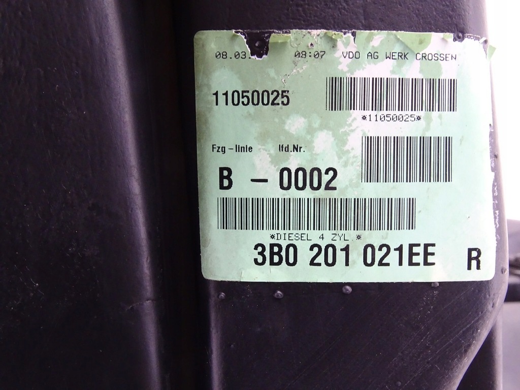 SKODA SUPERB I 01-08 1.9 TDI REZERVOR DIESEL 380201085 3B0201021EE Product image
