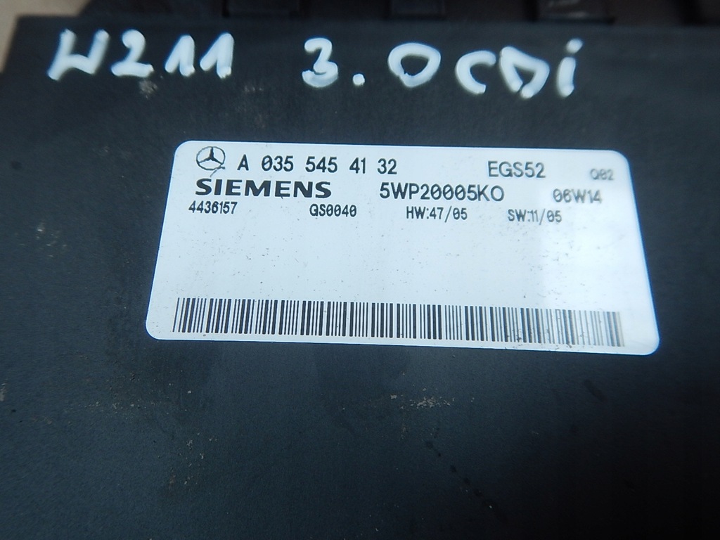 MODUL DE TRANSMISIE CONTROLLER MERCEDES E W211 A0355454132 Product image