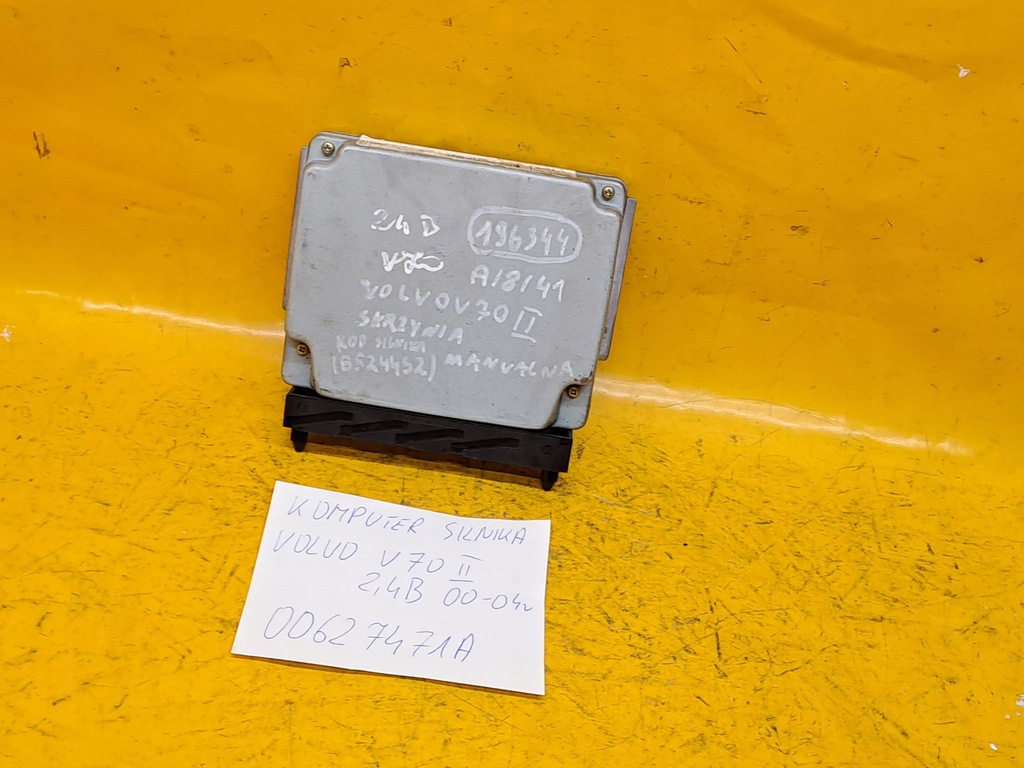CALCULATOR MOTOR VOLVO V70 II 2.4B 00-04 00627471A. Product image
