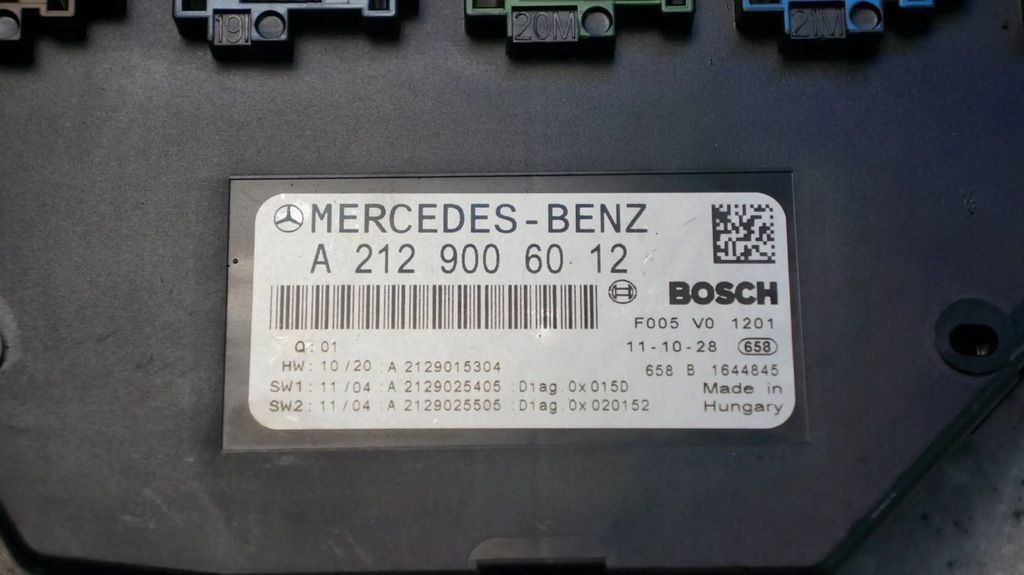 MODUL CONTROLLER CONFORT SAM A2129006012 MERCEDES SLK W172 R172 Product image