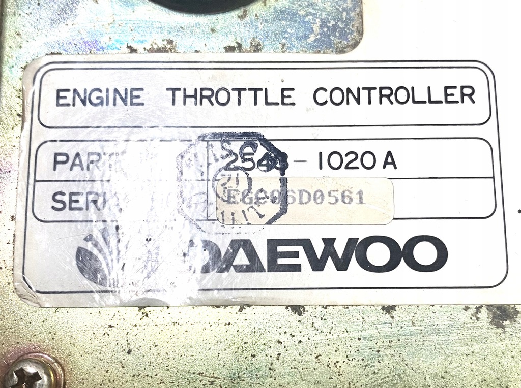Controler pentru excavator Daewoo Doosan 2543-1020A SOLAR Product image