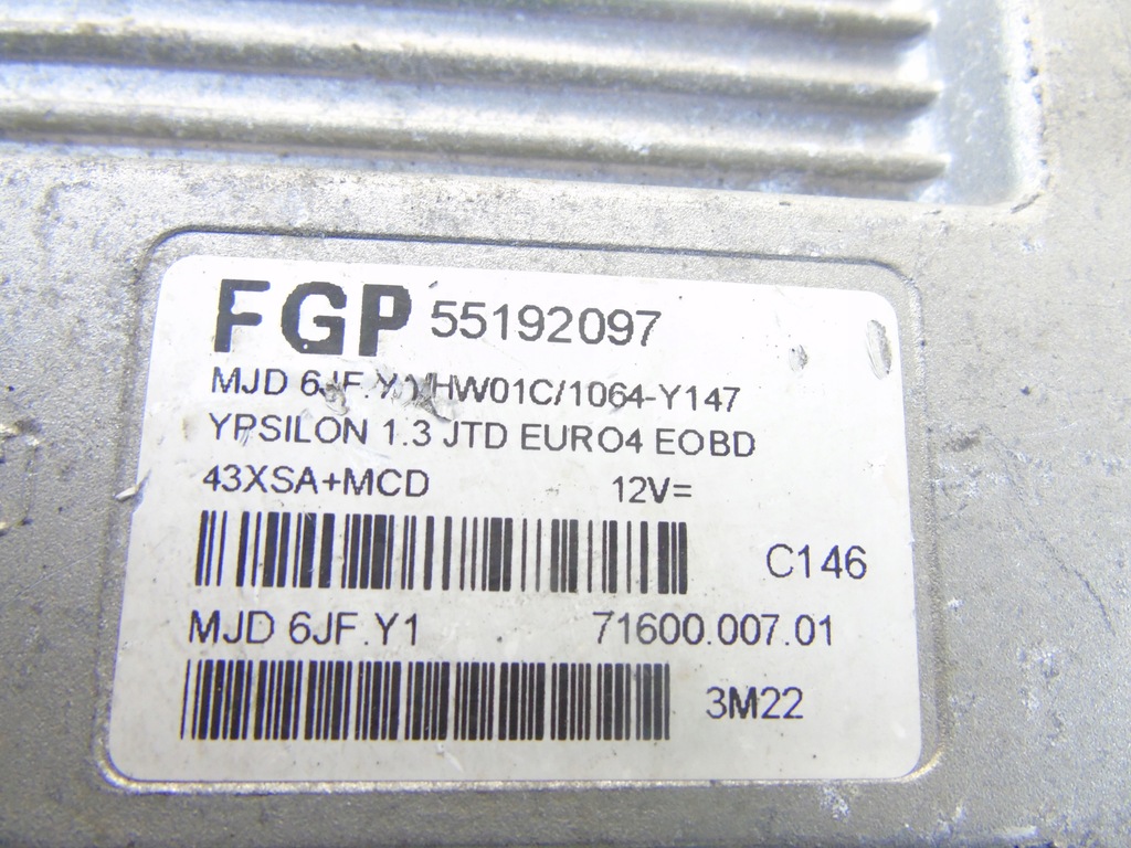 CALCULATOR LANCIA YPSILON 1.3 CONTROLLER 55192097 Product image