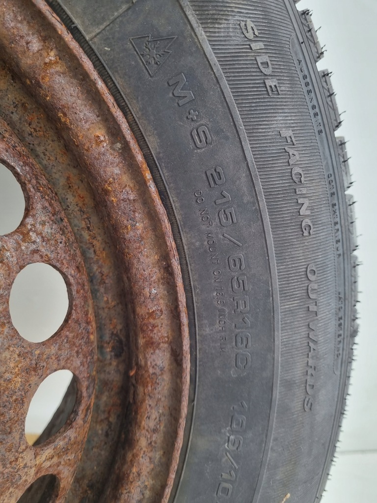 VW Transporter T5 T6 ANVELĂ DE rezerve 215/65 R16C 7H0601027D Product image