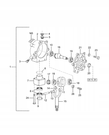 CAZ RULMENT CNH 2060-17 2010 2060-20 2020 2030 2040 2050 2060-15 Product image
