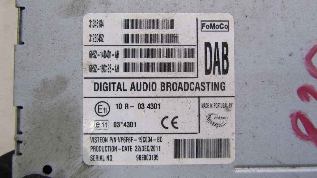 MODUL RADIO AMPLIFICATOR VOLVO V60 31346184 10-13 Product image