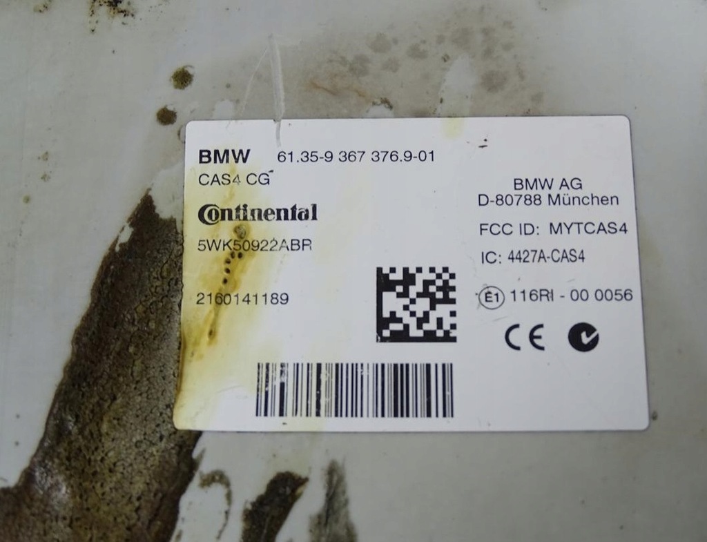 Modul controler CAS4 CG BMW Seria 5 F10 F11 2009-2017 Product image