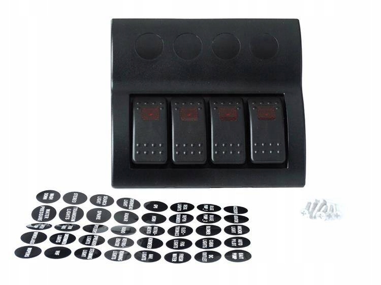 Comutatoare 12/24V IP68 ON-OFFx4, 4xB 2x5A 1x10A 1x15A drift off-road Product image