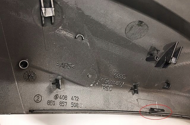 AUDI A3 (8P) A4 B6 A4 B7 A6 (C6) CARCASA OGLINZĂ DREAPTA 8E0857508 gri Product image