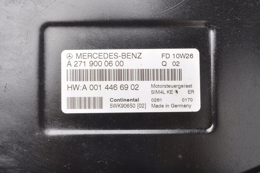 CALCULATOR MOTOR MERCEDES W203 1.8 A2719000600 Product image