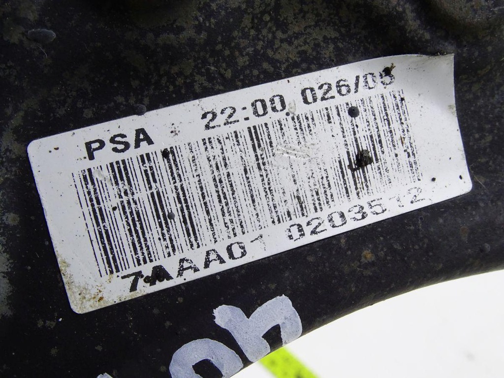 PEUGEOT 407 04-11 BRAT COMANDA FATA DREAPTA ORIGINAL 7AAA01 Product image