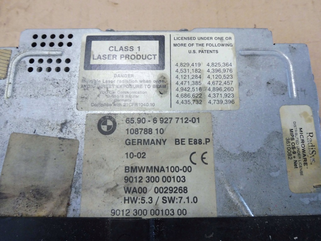 Bmw E65 navi cititor de navigatie CD 6927712 Product image