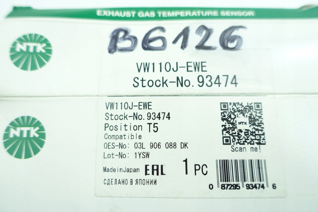VW Caddy III 2.0 TDI NTK Senzor de temperatură FLEAL 93474 03L906088ER Product image