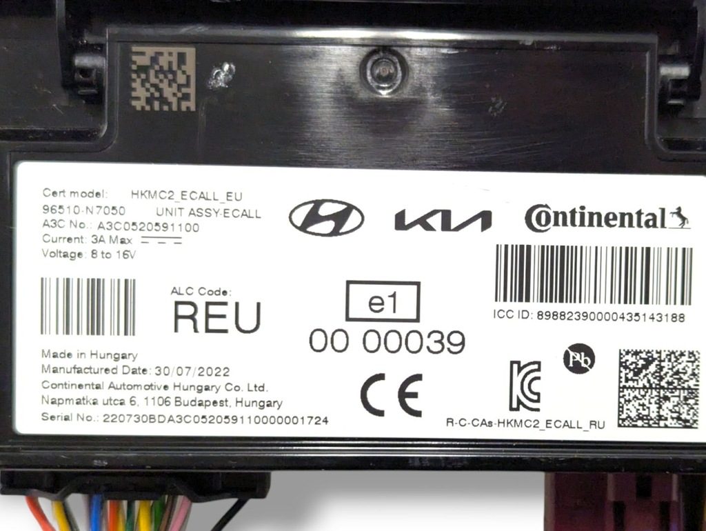 Driver Bluetooth Hyundai Tucson 4 2022 96510N7050 Product image