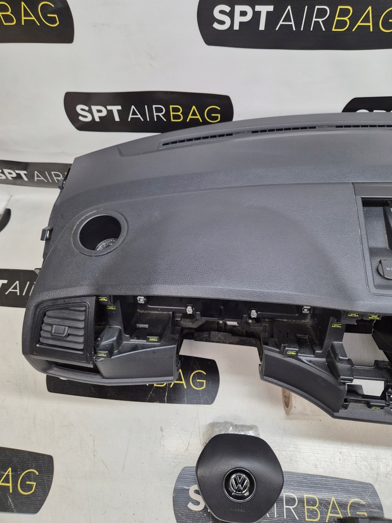 VW TRANSPORTER T6 CONSOLA DE BORDA PERNE CUREA AIRBAG Product image