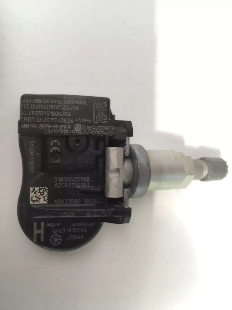 JAGUAR XE LAND ROVER RANGE ROVER 2019 SENSOR PRESIUNE PNEURI GA63-1A159-AA Product image