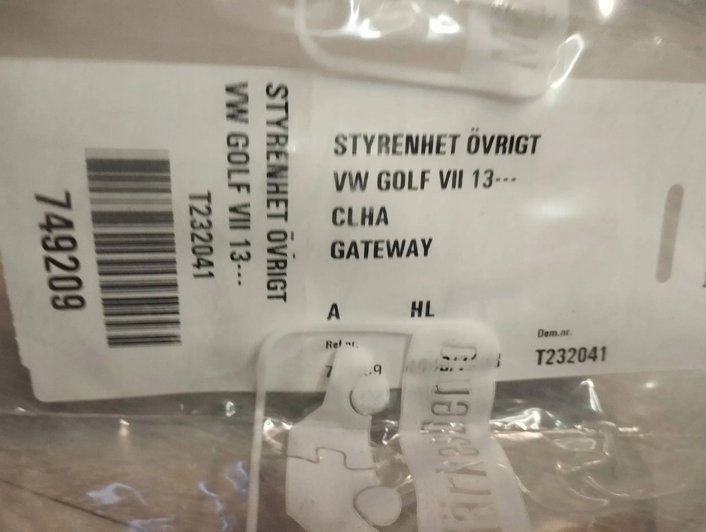Volkswagen Golf VII 2013 Modul confort Modul de control Gateway Product image