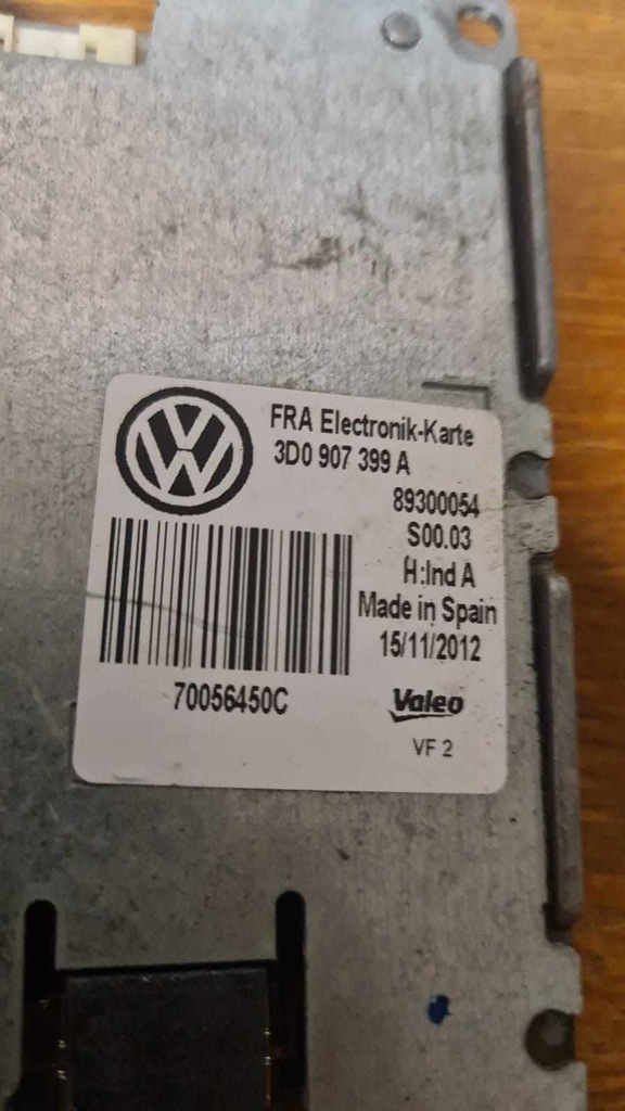 CONVERTOR LED MODUL VW PHAETON LIFT II 10-15 3D0907399A Product image