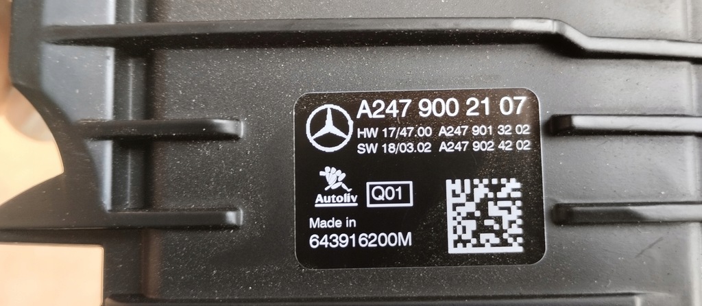 MODUL CAMERA GEAM FATA MERCEDES A CLASS W177 A2479002107 Product image