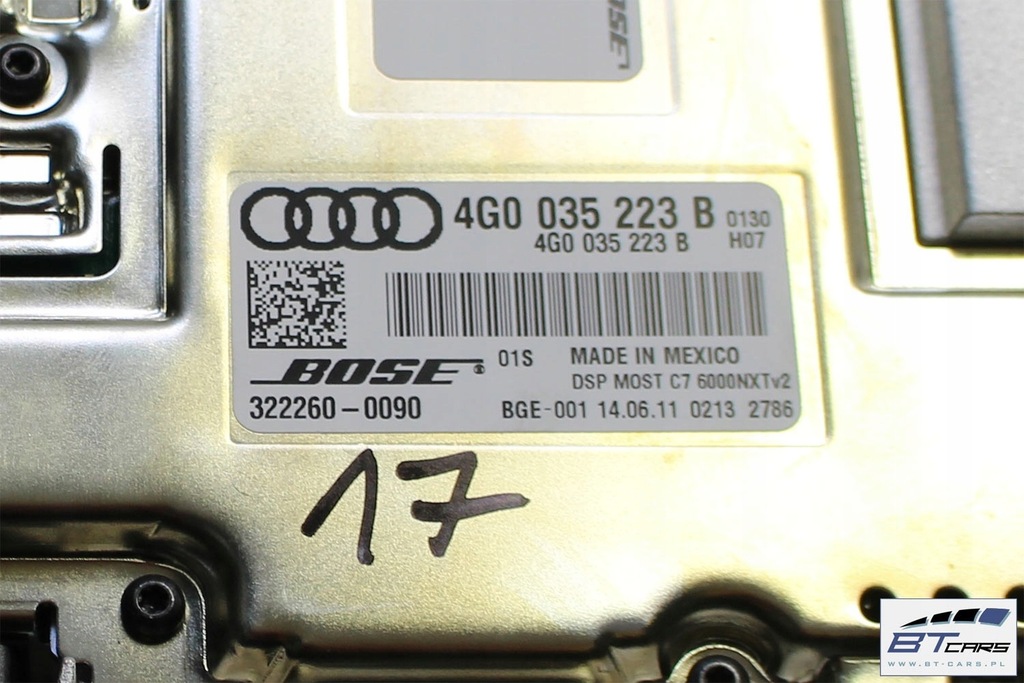 Difuzoare Audi A8 + Amplificator BOSE 4H 4G0035223B 4H0035481A 4H0035297 4H00 Product image