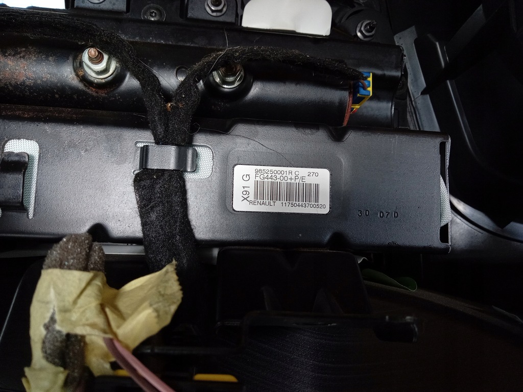 RENAULT LAGUNA III DESKA KONSOLA PODUSZKI EU Product image