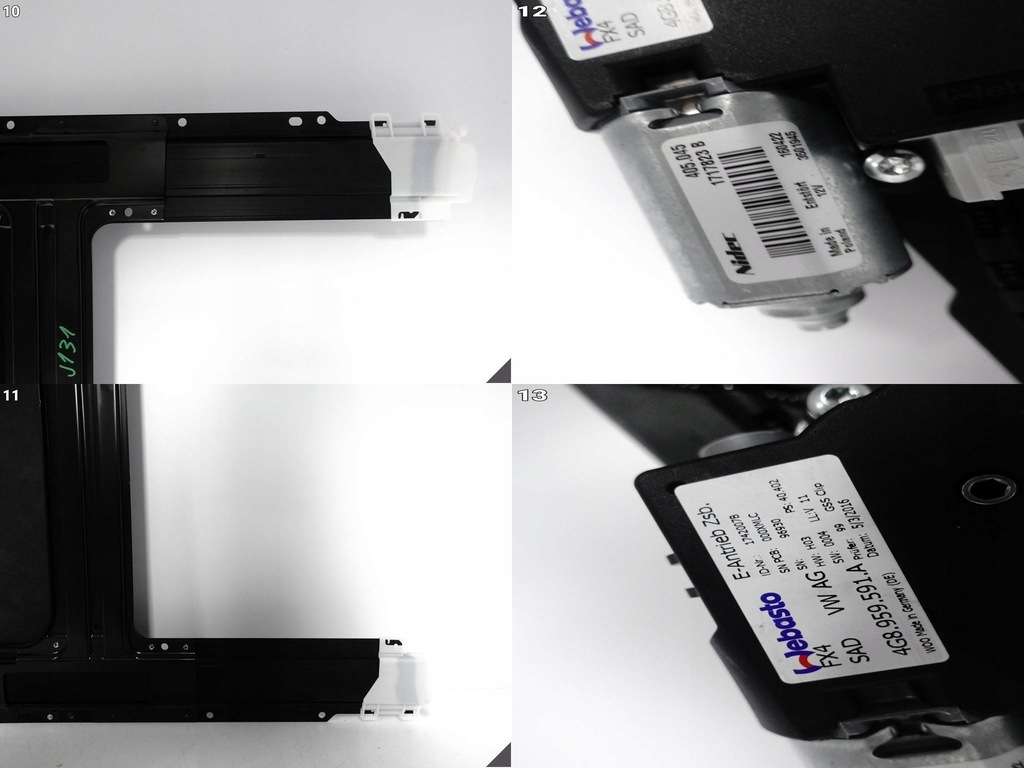 AUDI RS7 S7 A7 C7 4G8 10-18 RIFACARE TRAPA MOTOR ROLABIL ROTUL ALCANTARA CAPAC Product image