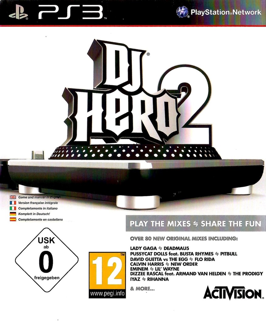 joc pentru mixerul PS3 DJ HERO 2 II, deveniți MAESTRO MISKERA și începeți fiecare petrecere Product image