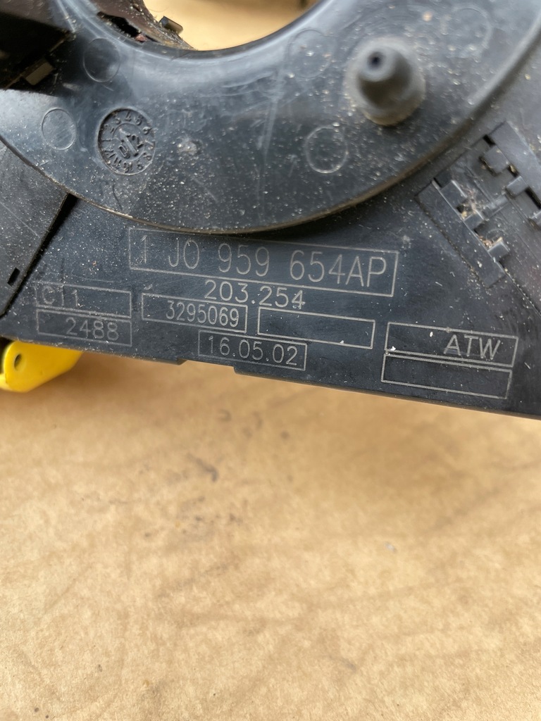 VW GOLF IV PASSAT B5 AUDI A6 C5 LIFT SENSOR CUREA AIRBAG 1J0959654AP Product image