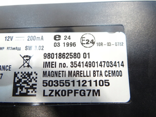 Peugeot 508 și modulul Bluetooth 9801862580 Product image