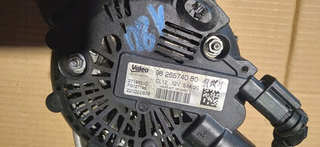 PEUGEOT CITROEN OPEL 1.2 THP ALTERNATOR 9826574080 Product image