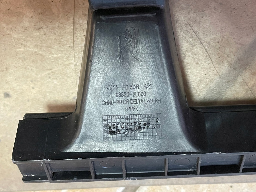 Hyundai OE 83520-2L000 ghidaj geam spate dreapta I30 Product image