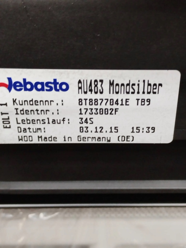 Trapa Audi A5 Sportback 8TA 8T8877041E Product image