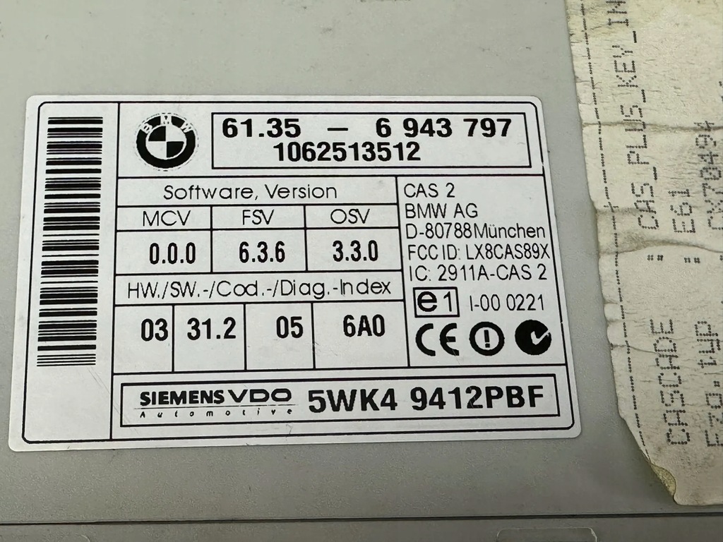 6943797 BMW 5 E60 E61 2006 Controler Product image