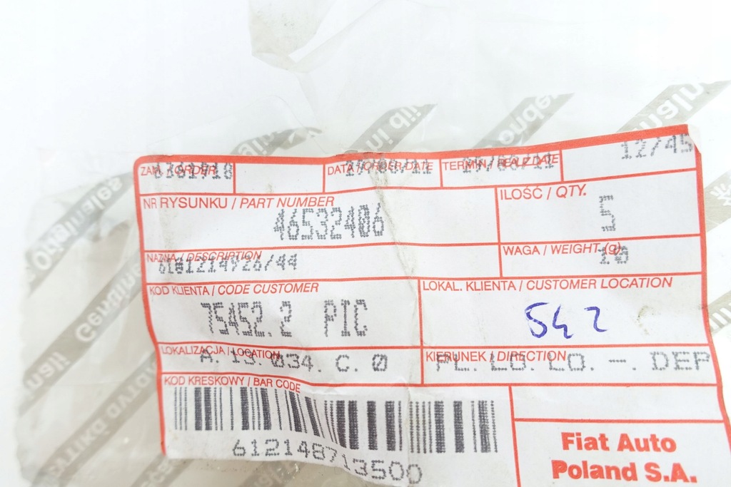 GARNITURILE PENTRU MONTARE PARBRIZ FIAT 46532406 Product image