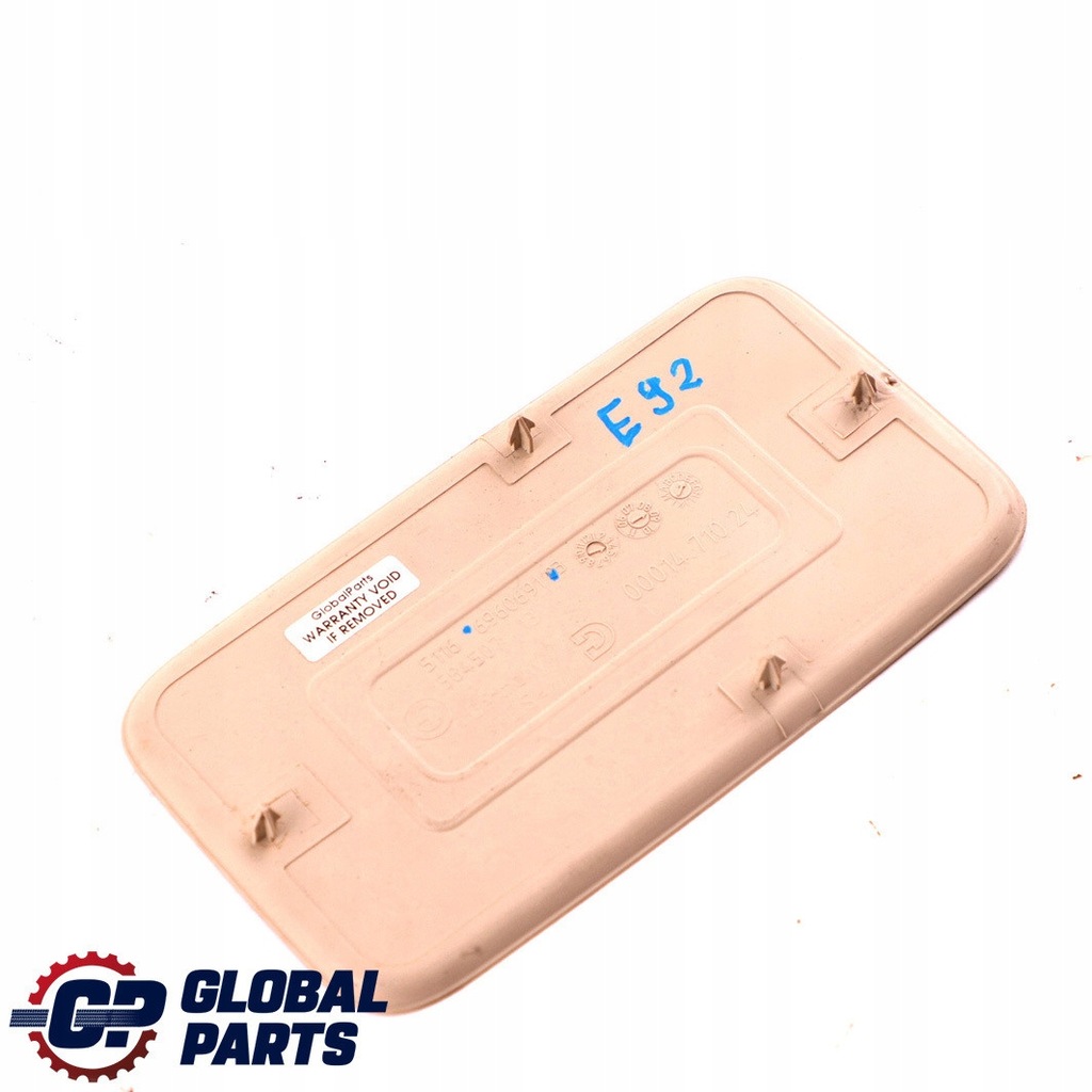 BMW E92 E93 Inserție cauciuc Covoraș consola Bej 6960691 Product image