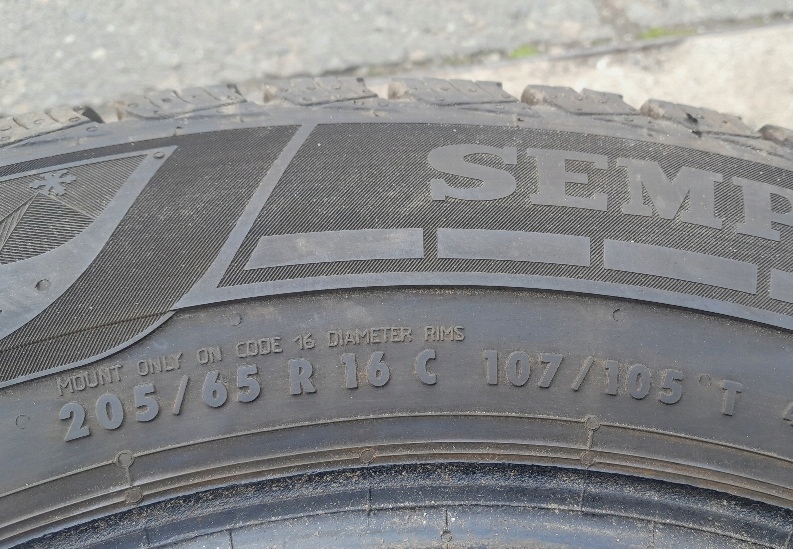 ANVELOPE DE IARNĂ 205/65R16 C 16C SEMPERIT VAN-GRIP 3 2022 11.5mm Product image