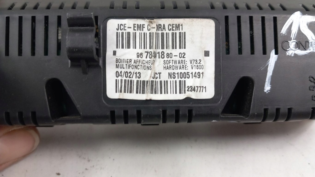 MONITOR PEUGEOT 308 T7 BERLINGO PARTNER 3008 9678491880 Product image