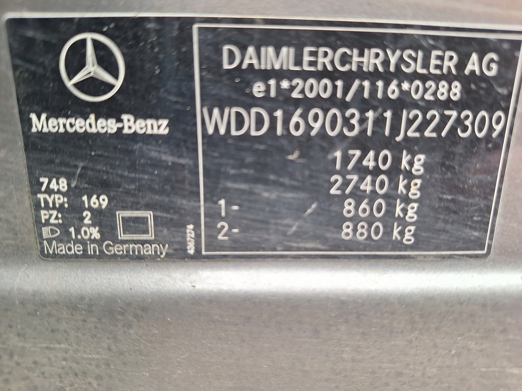 MERCEDES W169 CLASA A 1.5 BENZINA 266920 CONVERTITOR CALITIC KT0243 A1694900414 Product image