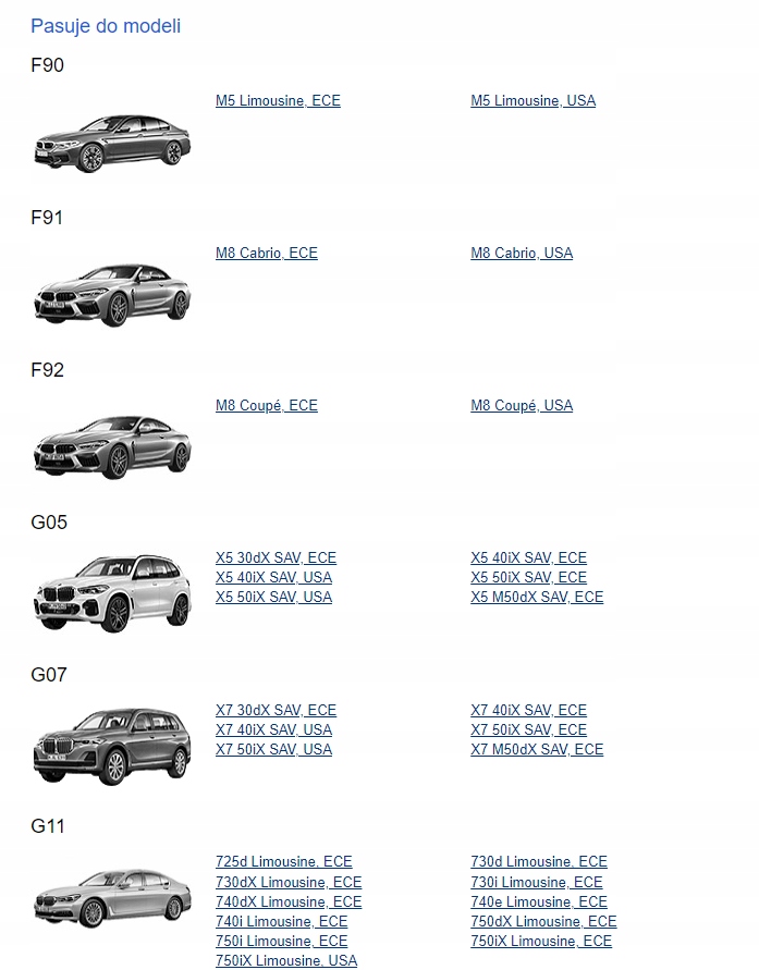 CONTROLLER COLONA BMW M5 M8 X5 X7 6885215 6894830 Product image