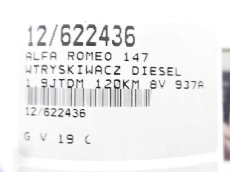 ALFA ROMEO 147 INJECTOR 0445110002 1,9JTD Product image
