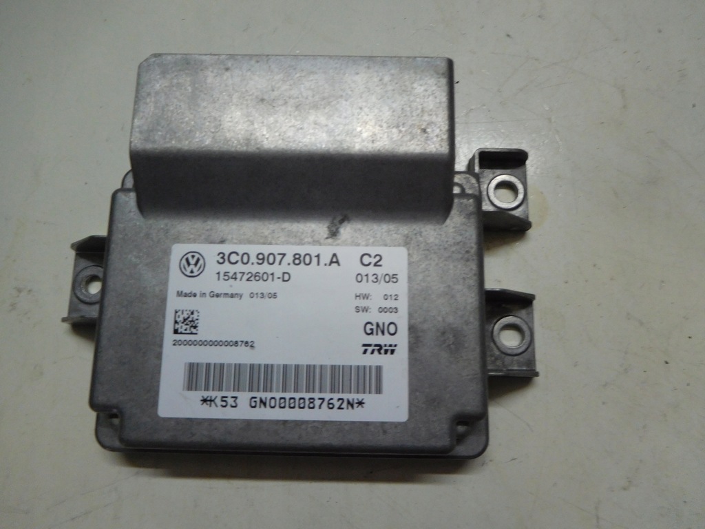 VW Volkswagen Passat B6 2005 modul frână de mână 3C0907801A Product image